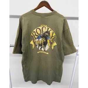 Vintage Rocky Boots T Shirt Green‎ Size XL